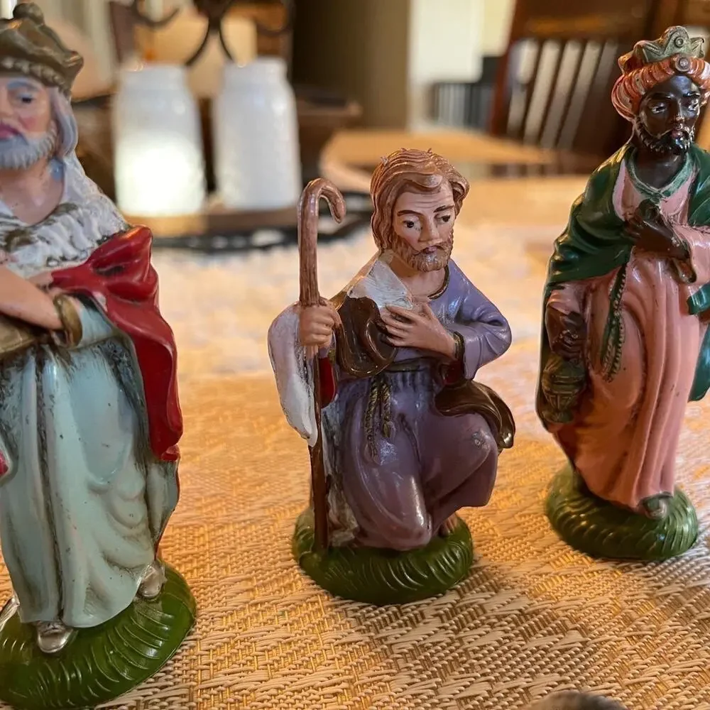 Vintage Fontanini Italian Christmas nativity 5 piece set